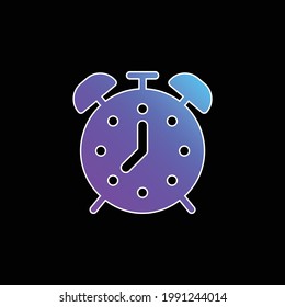 Alarm blue gradient vector icon