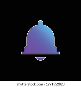 Alarm blue gradient vector icon