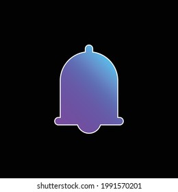 Icono de vector de gradiente azul de alarma