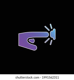 Alarm Button blue gradient vector icon