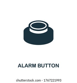 Alarm Button icon. Simple element from digital health collection. Creative Alarm Button icon for web design, templates, infographics and more