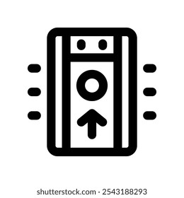 alarm button icon. vector line icon for your website, mobile, presentation, and logo design.