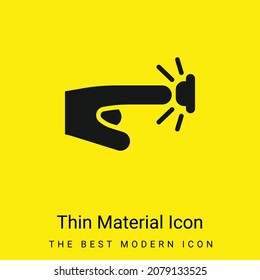 Alarm Button minimal bright yellow material icon