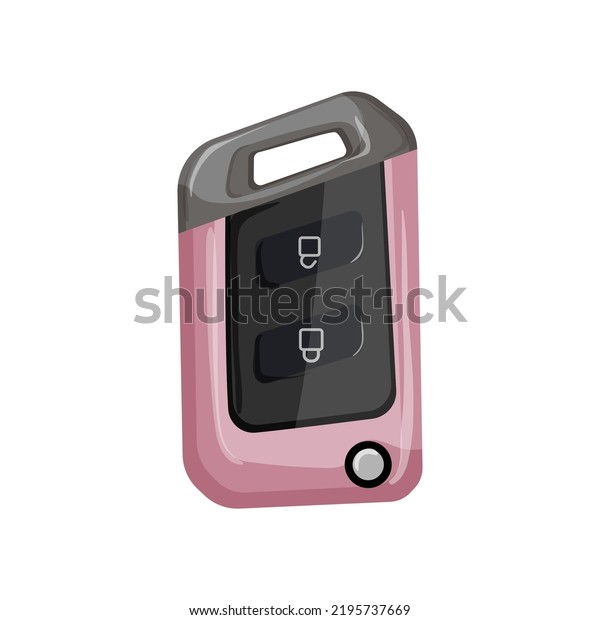 alarm car key cartoon. alarm car key sign.\
isolated symbol vector\
illustration