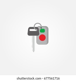 Alarm Car Key. Design Vector Illustration