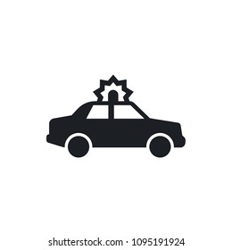 alarm car vector icon