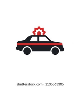 alarm car vector icon