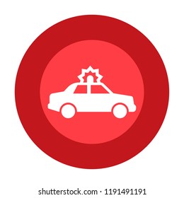 alarm car vector icon