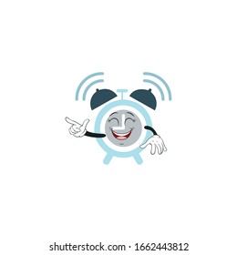 alarm cartoon characters design with white background. you can use for stickers, pins, mascot or patches