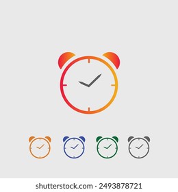 Wecker, Alarm, Uhr, Wecker, Timer-Symbol Vorlage