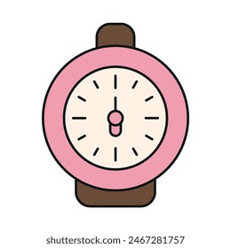 Alarm clock bedroom icon color vector design templates simple and modern