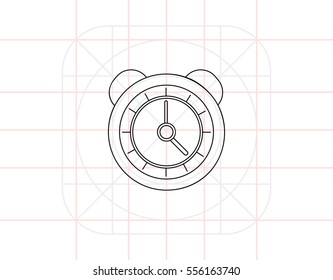 Alarm Clock with Bells Icon