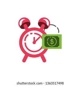 alarm clock with bill dollar