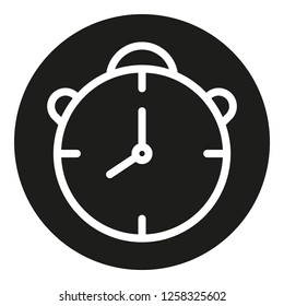 alarm clock with black circle background,very elegance art