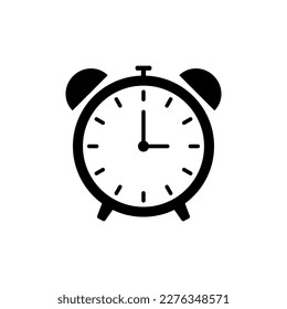 Schwarzes Symbol der Weckuhr