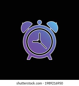 Alarm Clock blue gradient vector icon