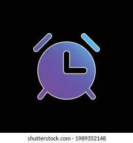 Alarm Clock blue gradient vector icon