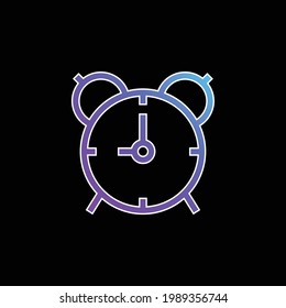 Alarm Clock blue gradient vector icon