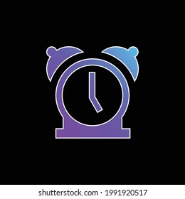 Alarm Clock blue gradient vector icon