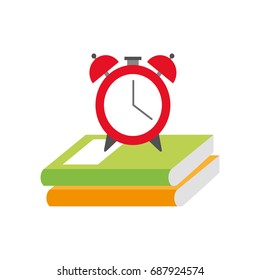 alarm clock with books