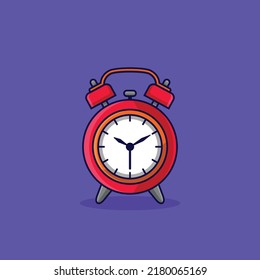 alarm clock cartoon vector illustration