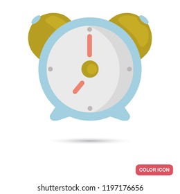 Alarm clock color flat icon