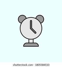 alarm, clock color vector icon, vector illustration