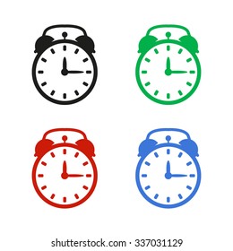 alarm clock - color vector icon