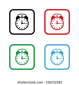 alarm clock  - color vector icon