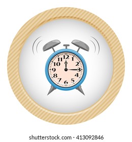 Alarm clock colorful icon