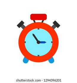 Alarm clock concept line icon. Simple element illustration. Clock time outline symbol design. Can be used for web and mobile UI/UX . Modern vector style.