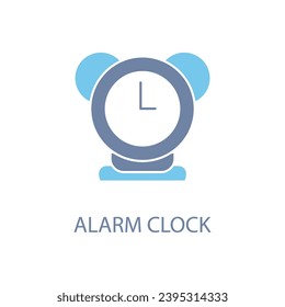 Alarm clock concept line icon. Simple element illustration. Alarm clock concept outline symbol design.