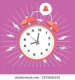 alarm clock concept vector design illustration