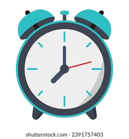 Alarm clock concept. Vector illustration.