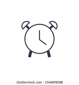 Alarm clock design, Time tool instrument second deadline measure and measure theme Vector illustration