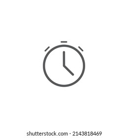 Icono del vector de diseño del reloj de alarma