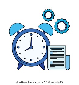 alarm clock with document file