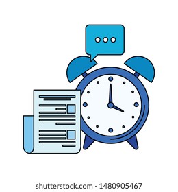 alarm clock with document file