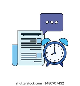 alarm clock with document file