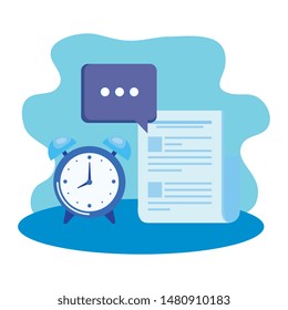alarm clock with document file