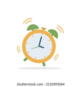 reloj despertador Diseño plano estilo vector moderno| vector premium