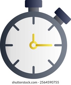 Alarm Clock Flat Gradient Vector Icon Design