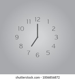 Alarm clock flat vector icon