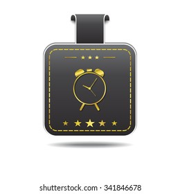 Alarm Clock golden Vector Icon Design