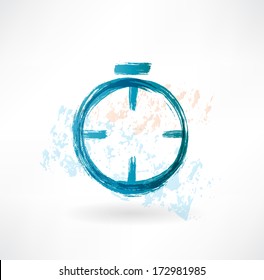 alarm clock grunge icon