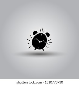 Alarm clock hand drawn outline vector icon