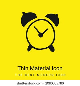 Alarm Clock Hand Drawn Tool minimal bright yellow material icon