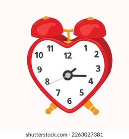 reloj de alarma con forma de corazón