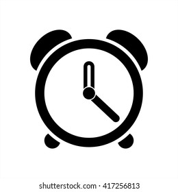 alarm clock hour time watch iconsimple black