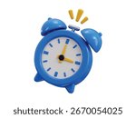 Alarm clock icon 3d render concept of Alarm icon on time management, Warning for time, timer clock icon vector illustration